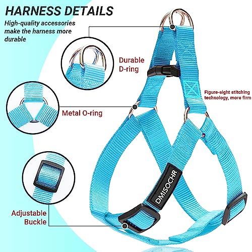 No Pull Dog Harness - Adjustable Step-in Harness & Leash Set for Small, Medium, Large Dogs - Escape Proof Soft Pet Harness...