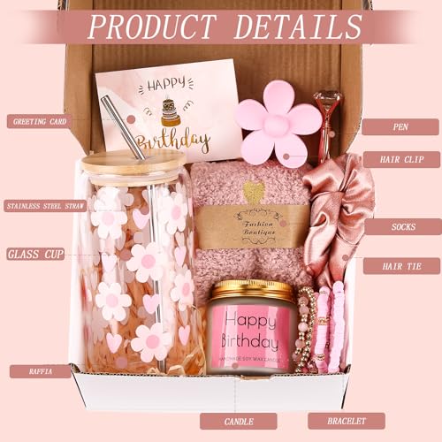 DHQH Birthday Gifts for Teen, Cute Inspirational Gift Daisy Presents Set Ideas for Sister Daughter Friends, Happy Birthday...