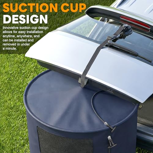 FCSJOST Portable Changing Tent, Easy Set-up Shower Tent for SUV with Suction Cups and Buckles, Instant Privacy Dressing Ro...