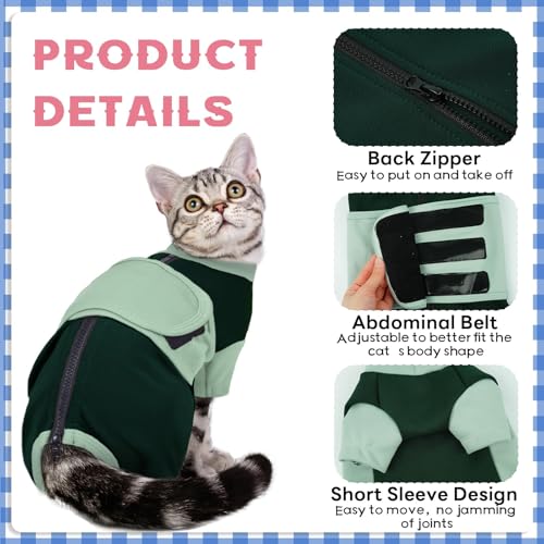 Cat Apparel for Small Cats, Adjustable Relief Vest with Zipper, Suitable for Thunderstorms, Fireworks, Separation, Travel,...