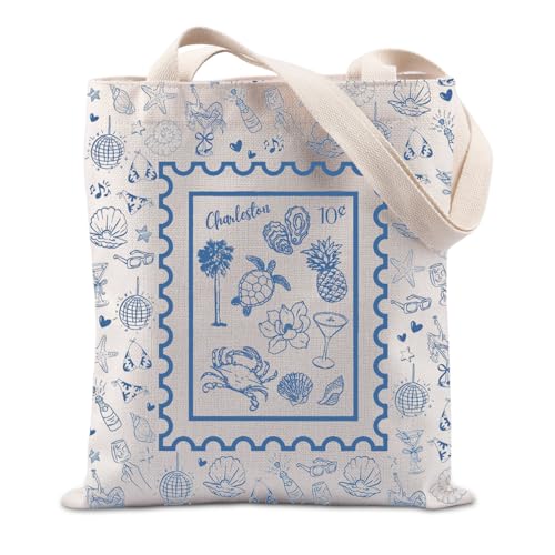 TIIMG Charleston Gifts South Carolina Charleston Holiday Trip Beach Bachelorette Party Friends Gifts Tote Bag