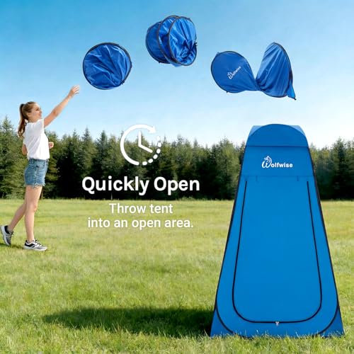 WolfWise Pop Up Changing Tent for Beach, Camping Portable Shower Tents, Outdoor Privacy Bathroom, Change Dressing Clothes ...