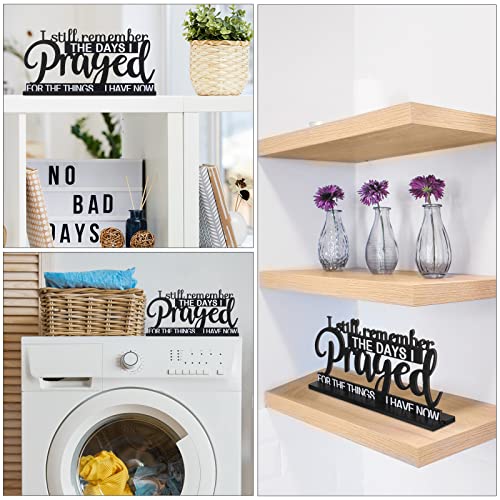 Jetec I Still Remember The Days I Prayed Sign Inspirational Table Blessed Signs Motivational Decor Farmhouse Table Home Ce...