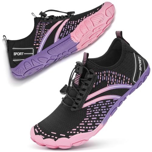 ATHMILE Hiking Barefoot Water Shoes for Women Men Beach Swim Aqua Pool River Quick Dry Athletic Wide Toe Outdoor Sport Kay...