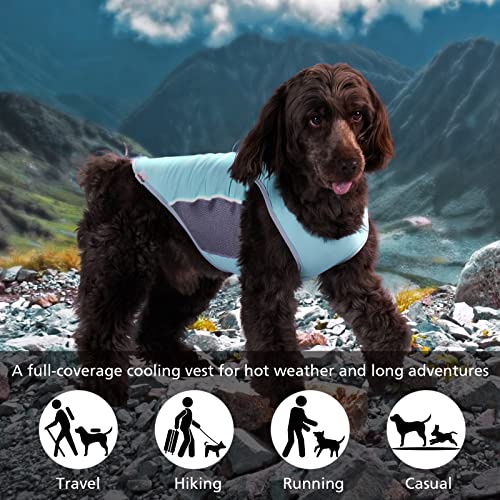 UNIPUP UPF 50+ Sun Protection Dog Shirt for Medium Large Dogs - Breathable Sleeveless Vest with Reflective Strips, Sports ...