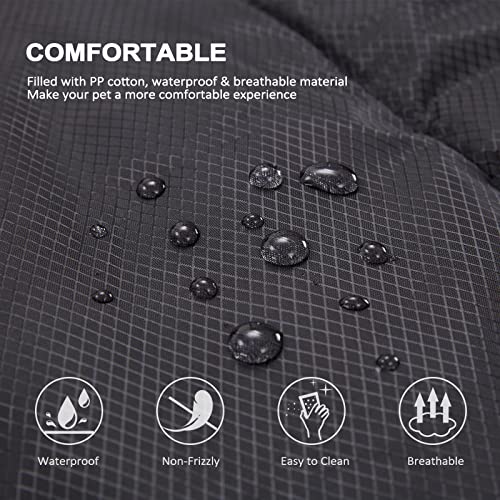 BDEUS Travel Dog Bed, Outdooor Camping Pet Mat, Portable Place Mat with Handle, Easy to Clean, Waterproof & Portable and O...