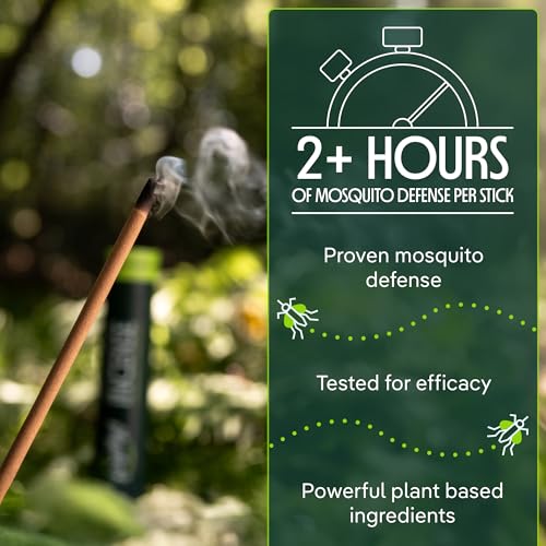 Murphy’s Naturals Mosquito Repellent Incense Sticks, 24 Count, Insect Repellent with Citronella for Outdoor Yard, 2.5+ Hou...