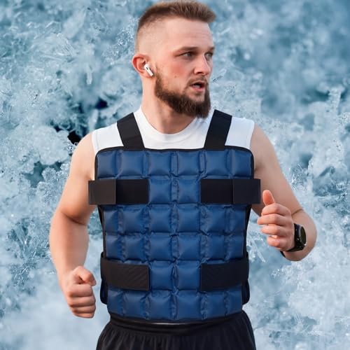 Cuffbow Ice Pack Cooling Vest for Men & Women, Vests Lightweight, Adjustable Change Reusable Cooling Vest for Weather