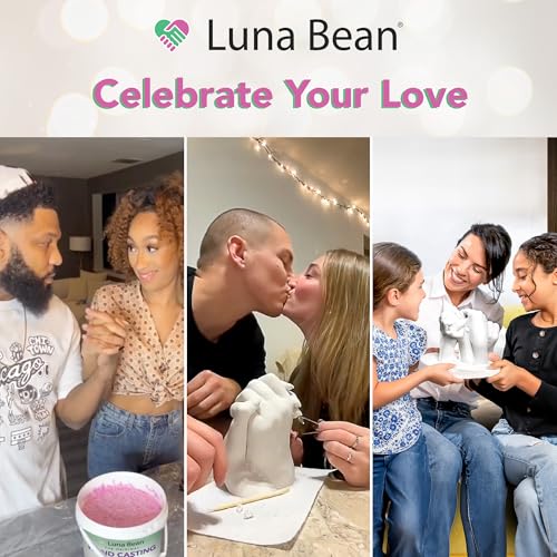Luna Bean Hand Casting Kit – The Original Hand Mold Kit – Mothers Day Gifts for Mom - Anniversary Engagement Gifts for Wom...