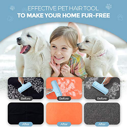 DELOMO Pet Hair Removal Tool, Pet Hair Remover - Lint Roller for Pet Hair - Cat and Dog Hair Remover for Couch, Furniture,...