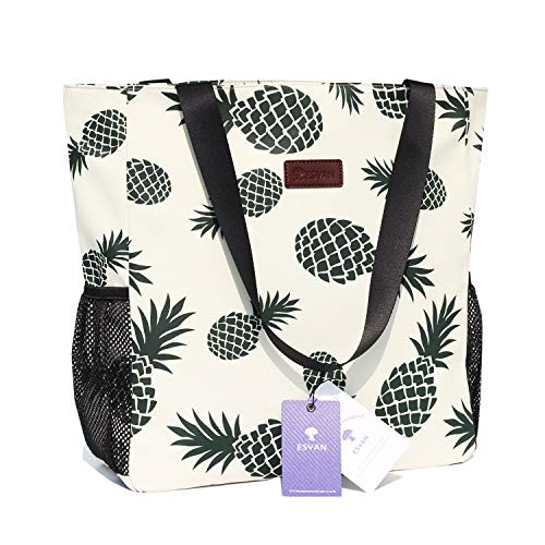 Original Floral Water Resistant Large Tote Bag Shoulder Bag for Gym Beach Travel Daily Bags Upgraded