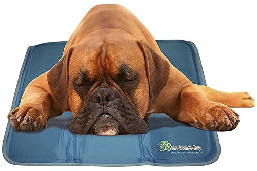 The Green Pet Shop Cooling Pet Mat / Pad - Patented Pressure-Activated Cool Gel Technology - Help Your Dog Stay Cool - Pre...