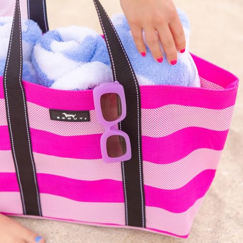 SCOUT Joyride - Large Sandproof Beach Bag For Women - Durable Mesh Woven Beach Tote, Pool Bag - Fabric Lets Sand Escape