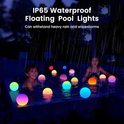 LOFTEK LED Ball Light, 3-inch Rechargeable Globe Lights, Color-Changing Ball Lamp with Remote, Waterproof Orb Light, Smart...