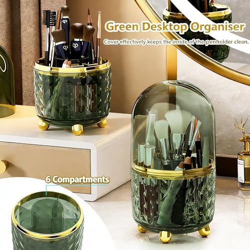 GOTOBA 360° Rotating Dust-Proof Multi-Purpose Storage Organizer - Perfect for Silverware, Utensils (Forks, Knives) & Makeu...