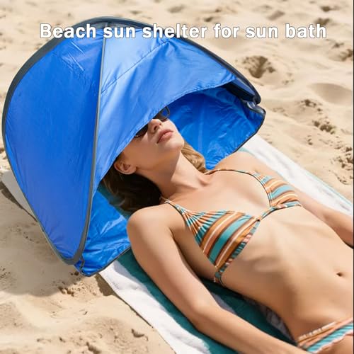 Mini Pop up Canopy, Beach Head Tent, Shade Canopy for Pet, Portable Laptop Sun Shelter for Outdoors