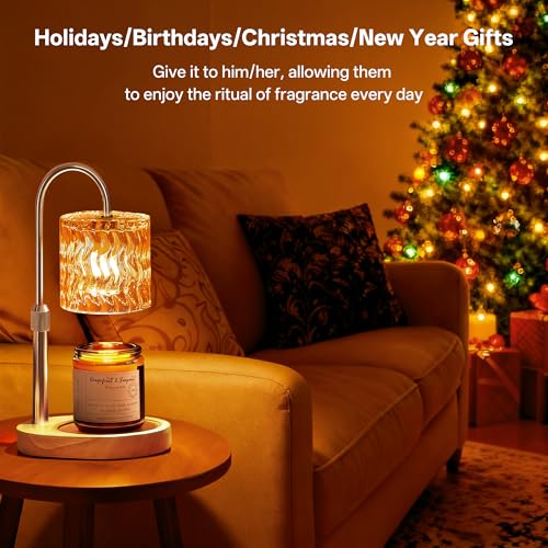 Homelist Candle Warmer Lamp with Timer, Height Adjustable Candle Lamp, Home Decor, Wax Melt Warmer for Birthday Chrismas H...