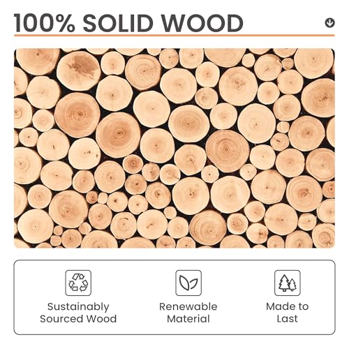 upsimples 16x20 Frames Set of 3, Natural Solid Wooden Picture Frames, Display 11x14 with Mat or 16 x 20 Without for Vertic...