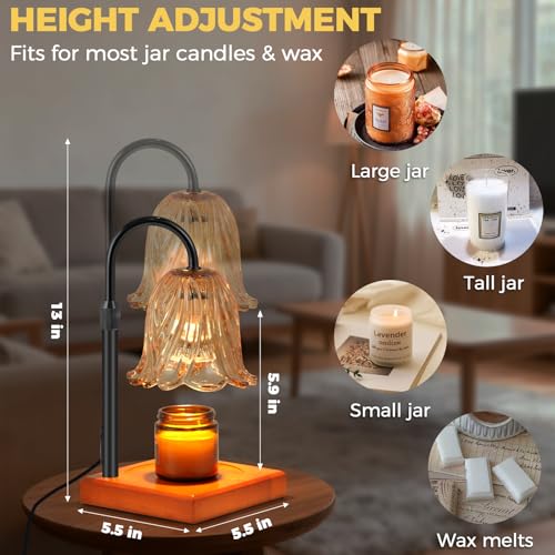 GODONLIF Candle Warmer Lamp with Timer Dimmable, Birthday Gifts for Women Mom, House Warming Gifts New Home Decor, Wax Mel...