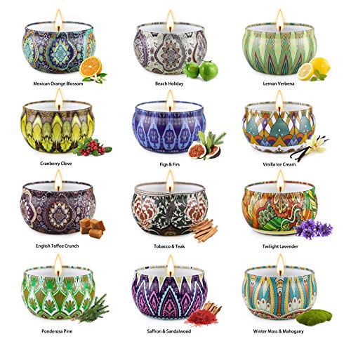 Candles Gifts for Women, 12 Pack Soy Wax Candles for Home Scented, Birthdays Thank You Mothers Day Gifts for Women Mom Who...