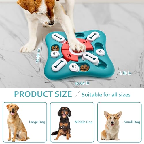 PETSTA Dog Puzzle Toys, Treat Dispensing Dog Enrichment Toys for IQ Training and Brain Stimulation, Interactive Mentally S...