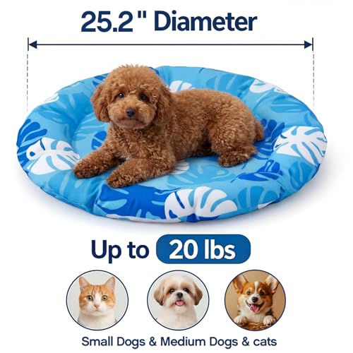 Drydiet Cooling Mat for Large Cats, 33.9'' x 28.3'' Thickened Rectangular Pad Anti-Grab Internal Cold Gel Without Water Fi...