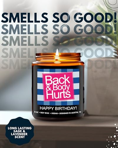 Funny Happy Birthday Candle, Unique Happy Birthday Gifts for Women and Men, Fun Gift Ideas for 30th, 40th, 50th and 60th B...