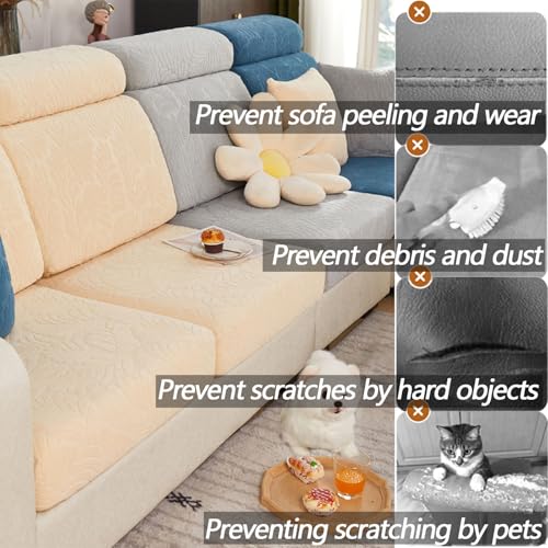 VFUX Soothing Home Sofa Covers, Sofa Hero Covers, Wear-Resistant Universal Couch Covers Washable Stretch Sectional Couch C...