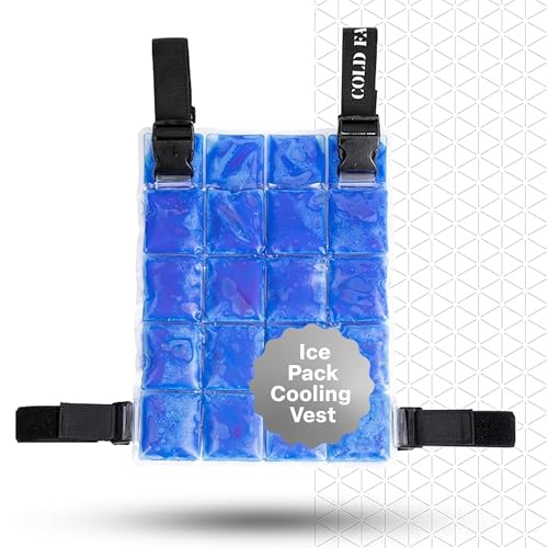 COLD FACTOR Ice Pack Cooling Vest for Men & Women—Lightweight, Adjustable Phase Change Cooling Vest for Hot Weather, Athle...