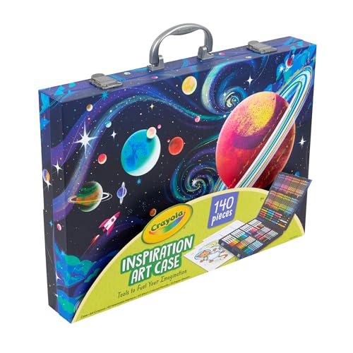 Crayola Inspiration Art Case Space Coloring Set (140pcs), Essential Easter Basket Stuffers, Art Kit for Kids, Crayons, Mar...