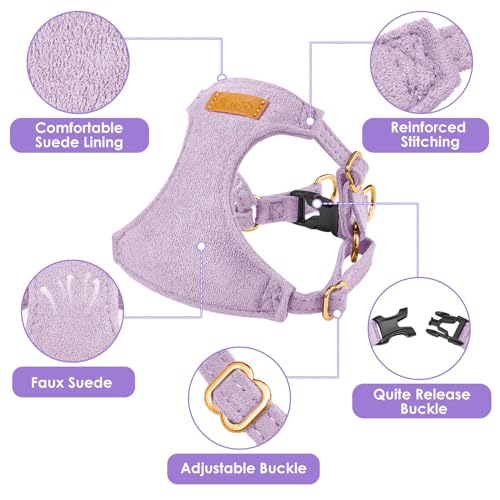Lukovee No Pull Small Dog Harness with Leash - Lightweight Soft Puppy Vest Harnesses, Adjustable Pet Harnesses for Puppy S...