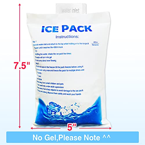 12Pcs Reusable Ice Packs for Cooling Safety Vest Cold Packs Freezer Packs for Lunch Bags, Travel, Outdoor Activities, Comp...