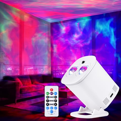 HIJOPIB Galaxy Projector for Bedroom, Nebula Ceiling Led Lamp with Remote & Timer, Night Light Gifts for Kids,Room Decor/B...