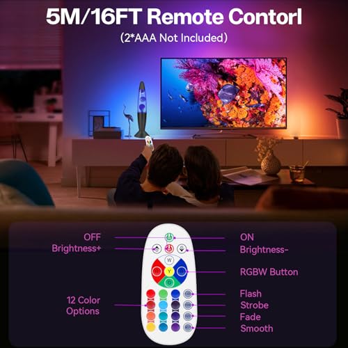 16" Black LED Liquid Motion Lamps, 17 Colors Changing Lamp with Remote, Mood Night Light for Kids Adults, Relaxing Nightst...