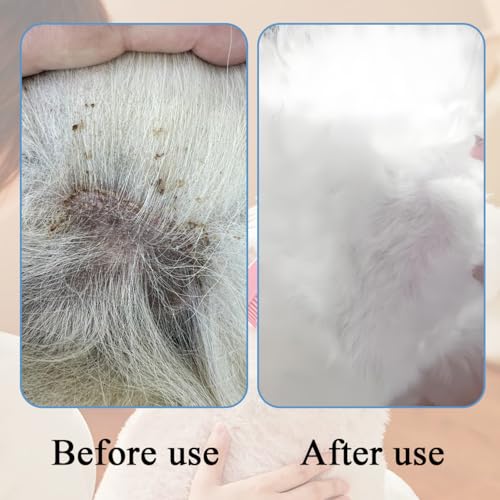 Dog Bath Brush, 2 in 1 Pet Bath Brush Soft Dog Scrubber for Bath with Built-in Shampoo Dispenser for Long Short Haired Dog...