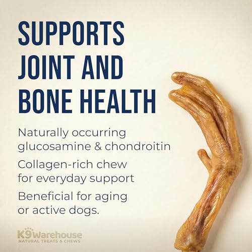 K9warehouse Duck Feet for Dogs – High Protein Dehydrated Dog Treats, Natural Crunchy Chews with Collagen, Glucosamine & Ch...