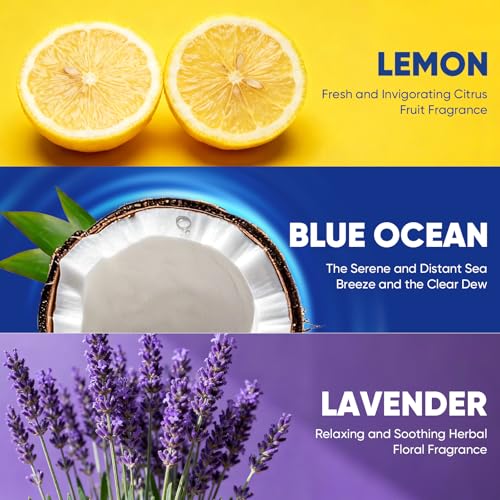 HHXI 15Ct Aromative Toilet Brush Refills, Toilet Bowl Cleaner Refills, Double-Layer Cleaning Pads Added, Disposable Refill...