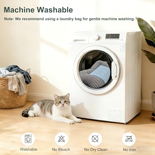 RPGT Summer Pet Self Cooling Pad Washable Sleeping Blanket- No Need to Freeze Or Refrigerate 14"x 18" Kennel Mat for Small...