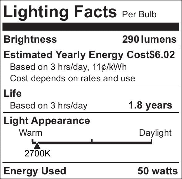 GODONLIF GU10 Bulb 120V 50W Light Bulbs for Candle Warmer Lamp, GU10+C, MR16 with Glass Cover, 2700K Warm White, Dimmable,...