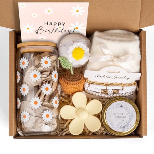 Birthday Gifts for Women, Self Care Gifts Baskets Care Package for Women, Happy Birthday Gifts for Teen Girls, Her, Mom, S...