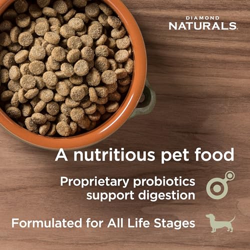 Diamond Naturals Skin & Coat Real Salmon and Potato Recipe Dry Dog Food with Protein, Superfoods, Probiotics and Essential...