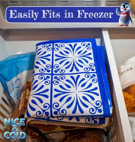 Reusable Freezable Ice Mat for Keeping Food Trays, Cheese Boards, Deli Meat, Veggie Plates, & Sushi Fresh and Cold – Charc...
