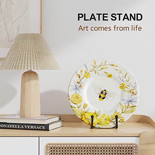 3 Pack 6 Inch Plate Stands for Display Picture - Vinyl Table Top Display, Decorative Metal Frame Holders for Book , Photo ...