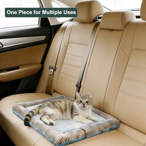 RPGT Summer Pet Self Cooling Mat No Electricity Required Kennel Bed Pad 18"x 22" Sleeping Mat Keeps Dogs and Cats Cool Ide...