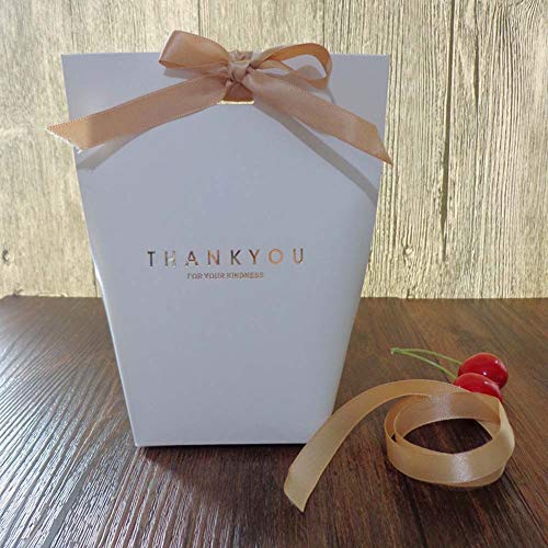 SHHS 9 PCS Thank You Gift Wrap Boxes Packing Bags(9white), Minimalist Gift Boxes Easter, Decorative Presents Box Bundle fo...