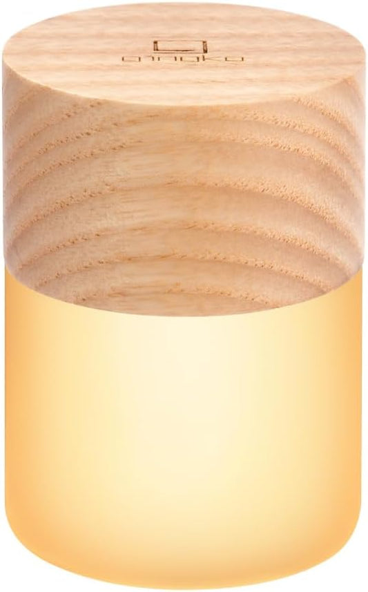 Gingko Lemelia Mini Light – White Ash | Portable LED Mood Lamp with Touch Control, 7 Color Modes, Rechargeable Battery