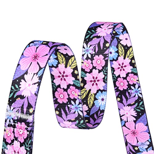 Mihqy Dog Collar and Leash Set with Bohemia Floral Tribal Geometric Patterns - Soft Ethnic Style Collar Adjustable for Sma...