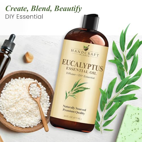 Handcraft Blends Eucalyptus Essential Oil - Huge 16 Fl Oz - for Candle Making, Soap Making, Diffusers, and Aromatherapy