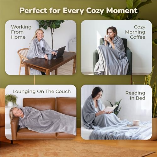 Super Blanky Wearable Blankets for Women, Adult Wearable Blanket Men, Mother's Day Gifts for Her, Wife Birthday Gift Ideas