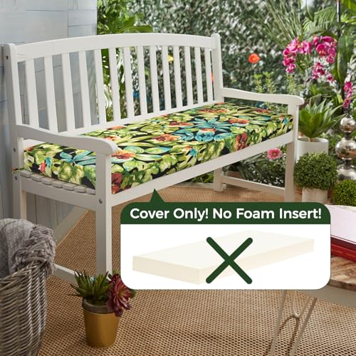 IN4 Care Patio Bench Cushion Covers for Outdoor Furniture with Ties,Water Resistant Loveseat/Settee Cushion Slipcover 42x1...